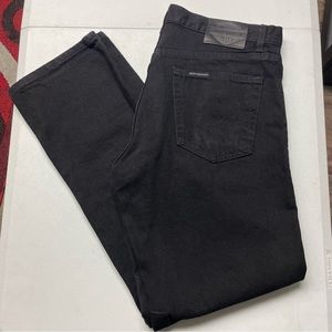 Harley Davidson Mens Black Denim jeans size 33 x 32 33/32